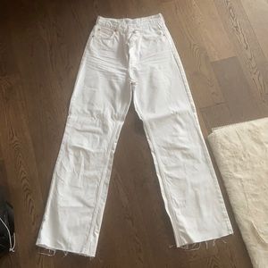 wide leg zara jeans, brand new condition